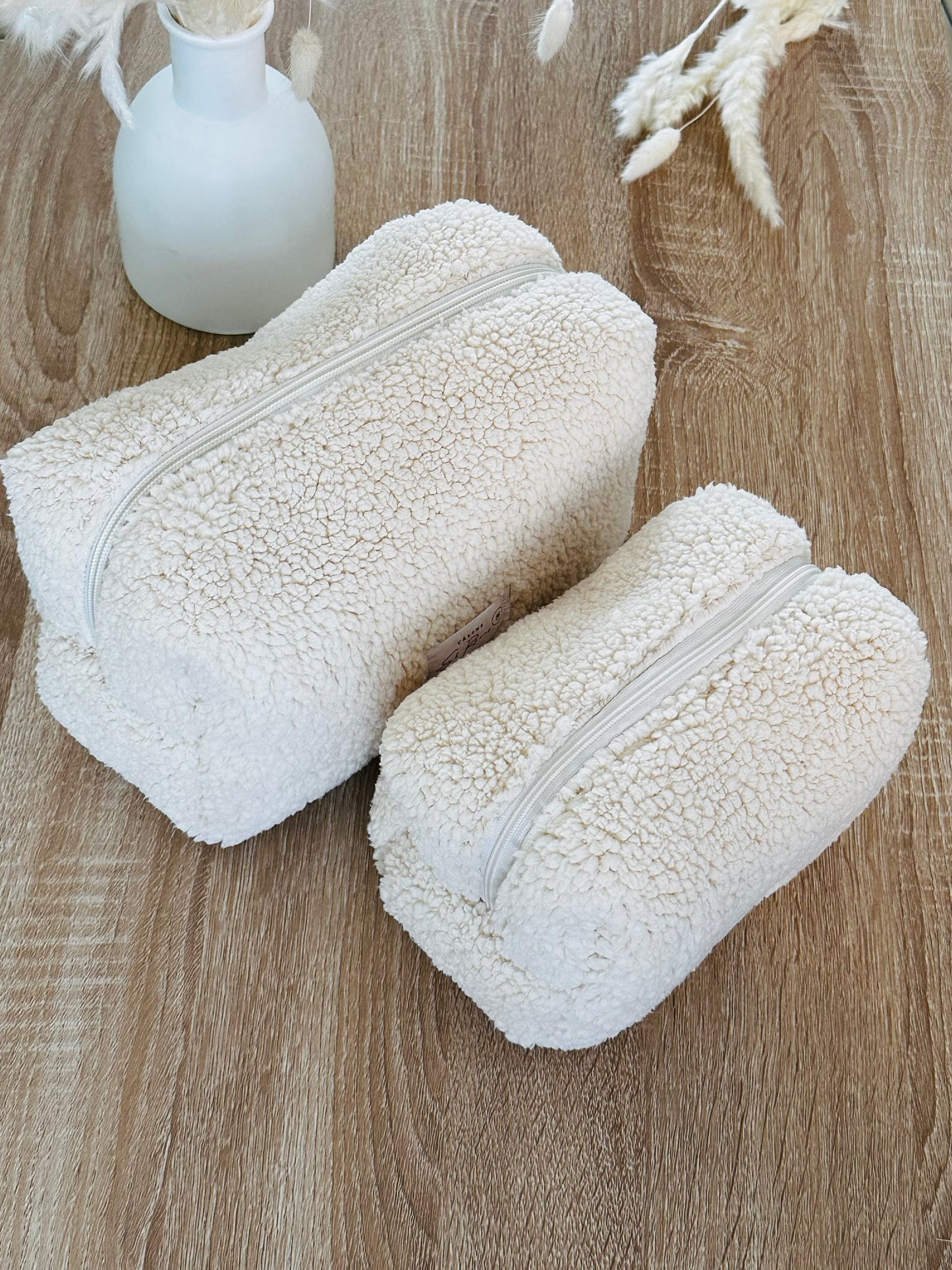 Trousse de toilette Sherpa Ecru