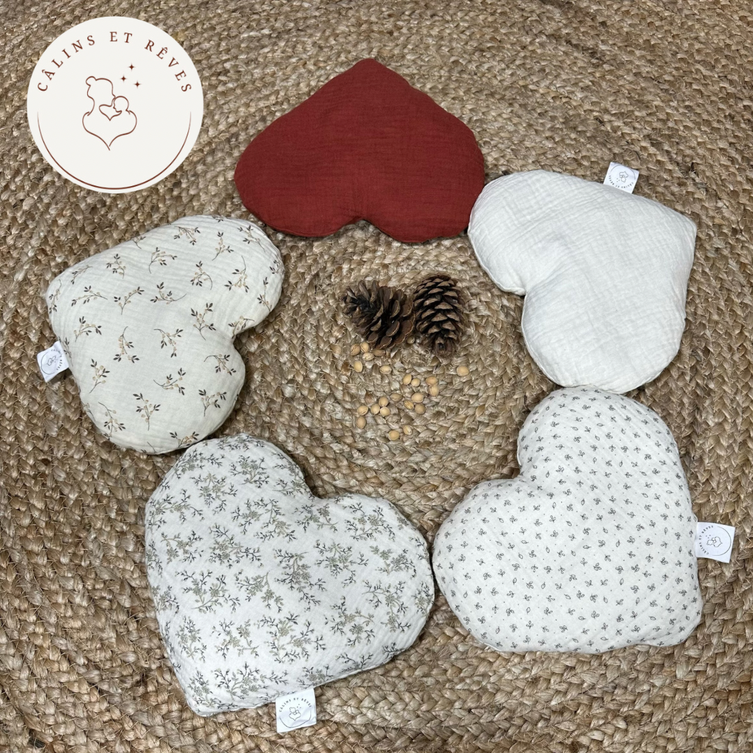 bouillotte sèche aux noyaux de cerises