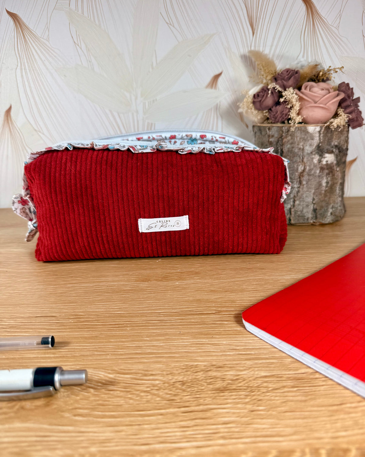 Calins et reves trousse a crayon personnalisée avec ou sans broderie