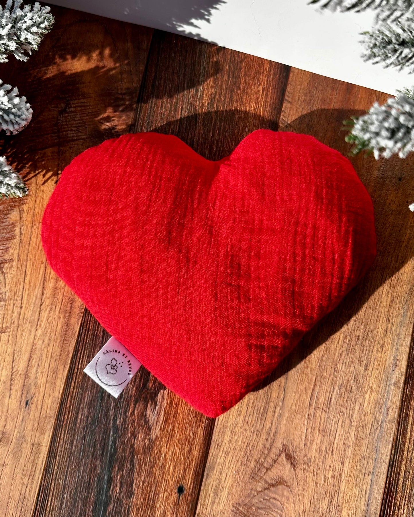 Calins et Reves bouillotte rouge