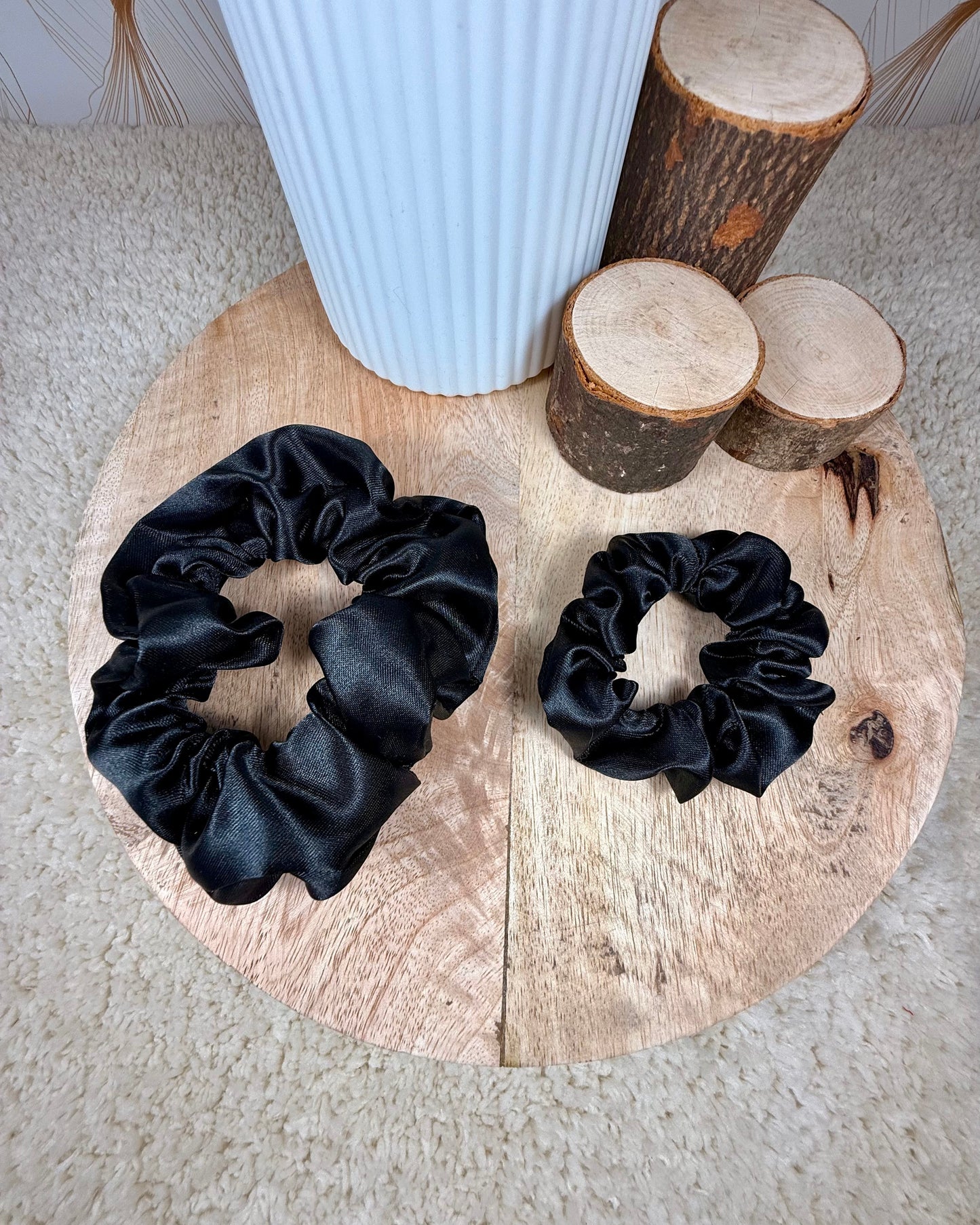 Calins et Reves chouchous satin noir