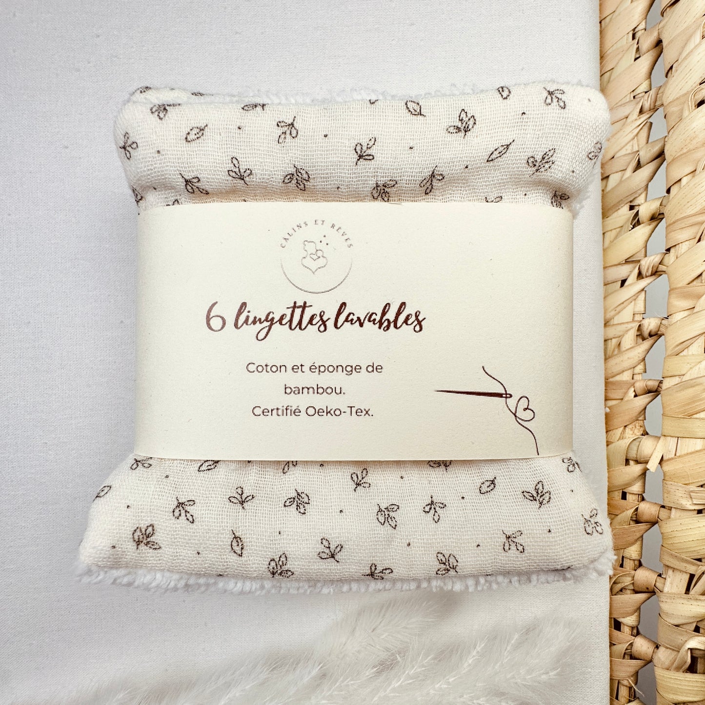 Calins et Reves lingettes lavables Perinne