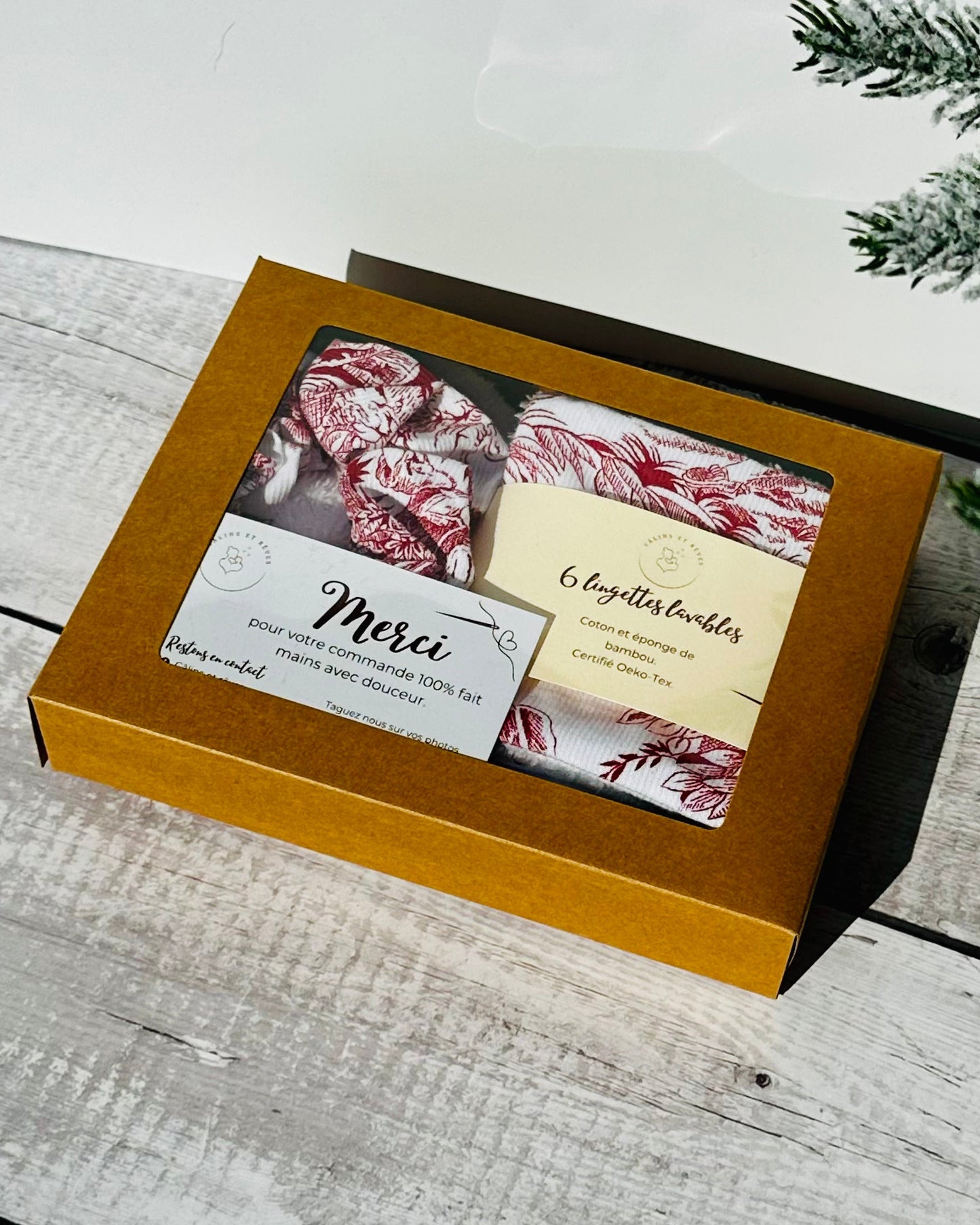 Calins et Reves petit coffret jouy rouge