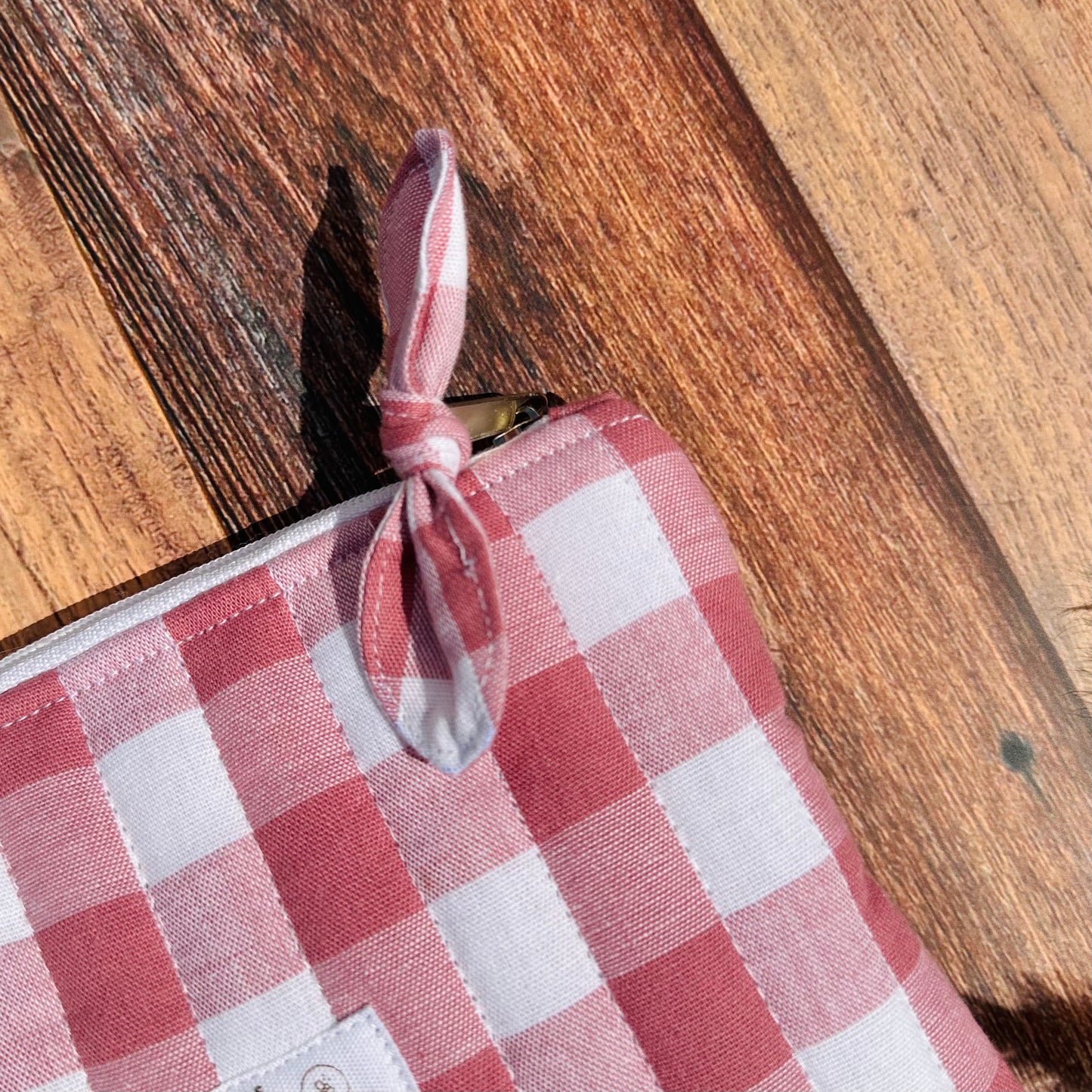 Calins et Rêves porte monnaie Vichy Rose des Bois
