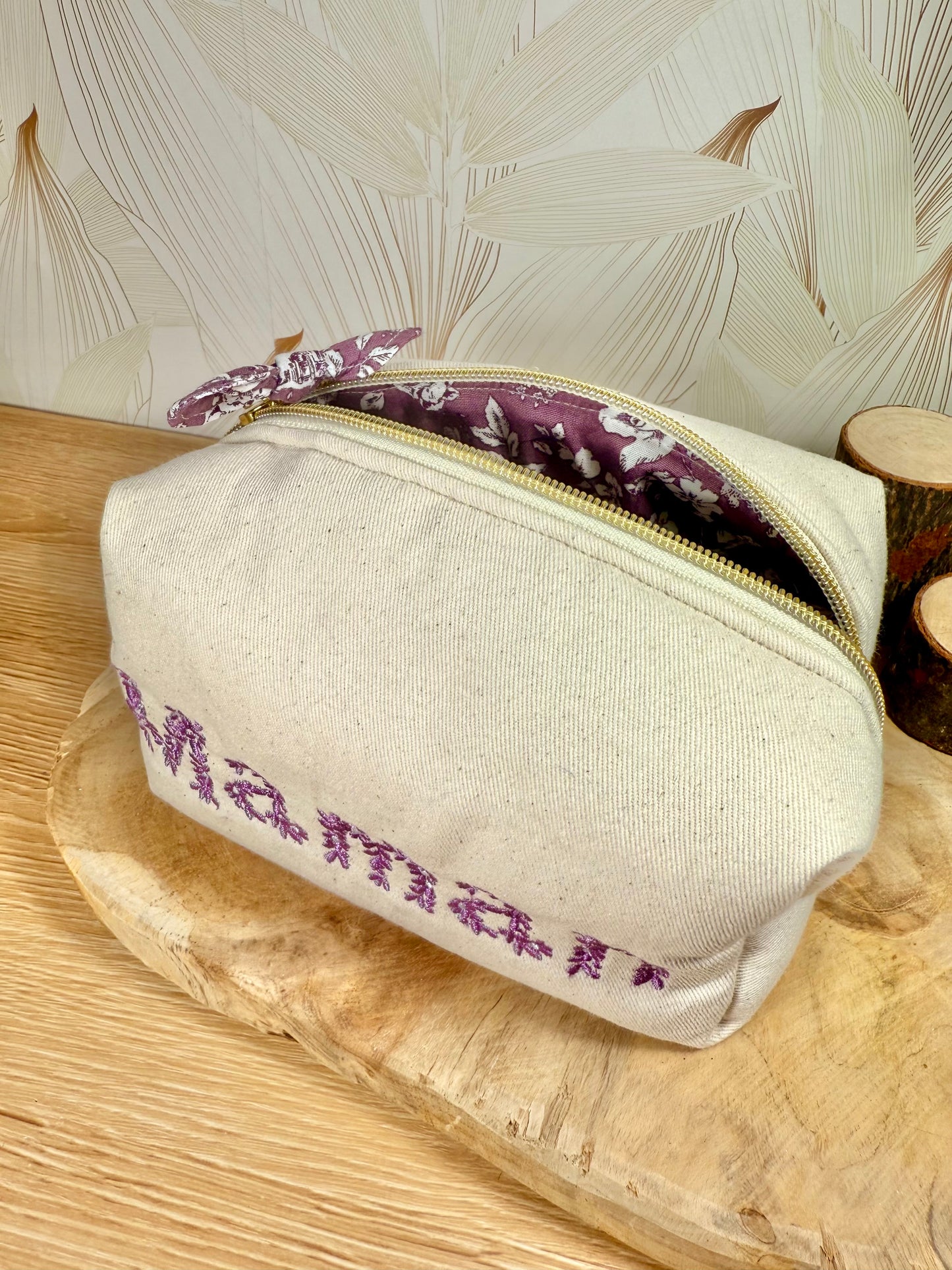 Calins et Reves trousse de toilette personnalisée