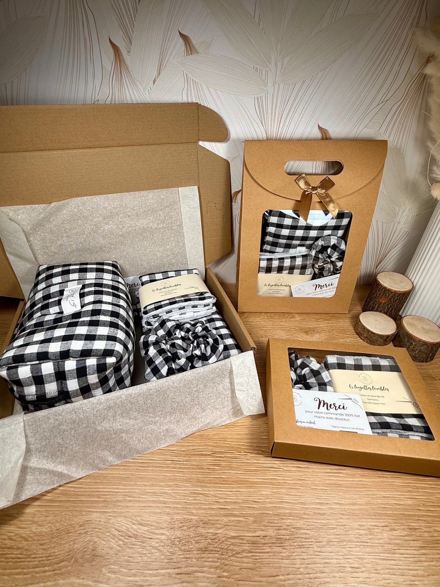 Petite pochette Vichy Noir