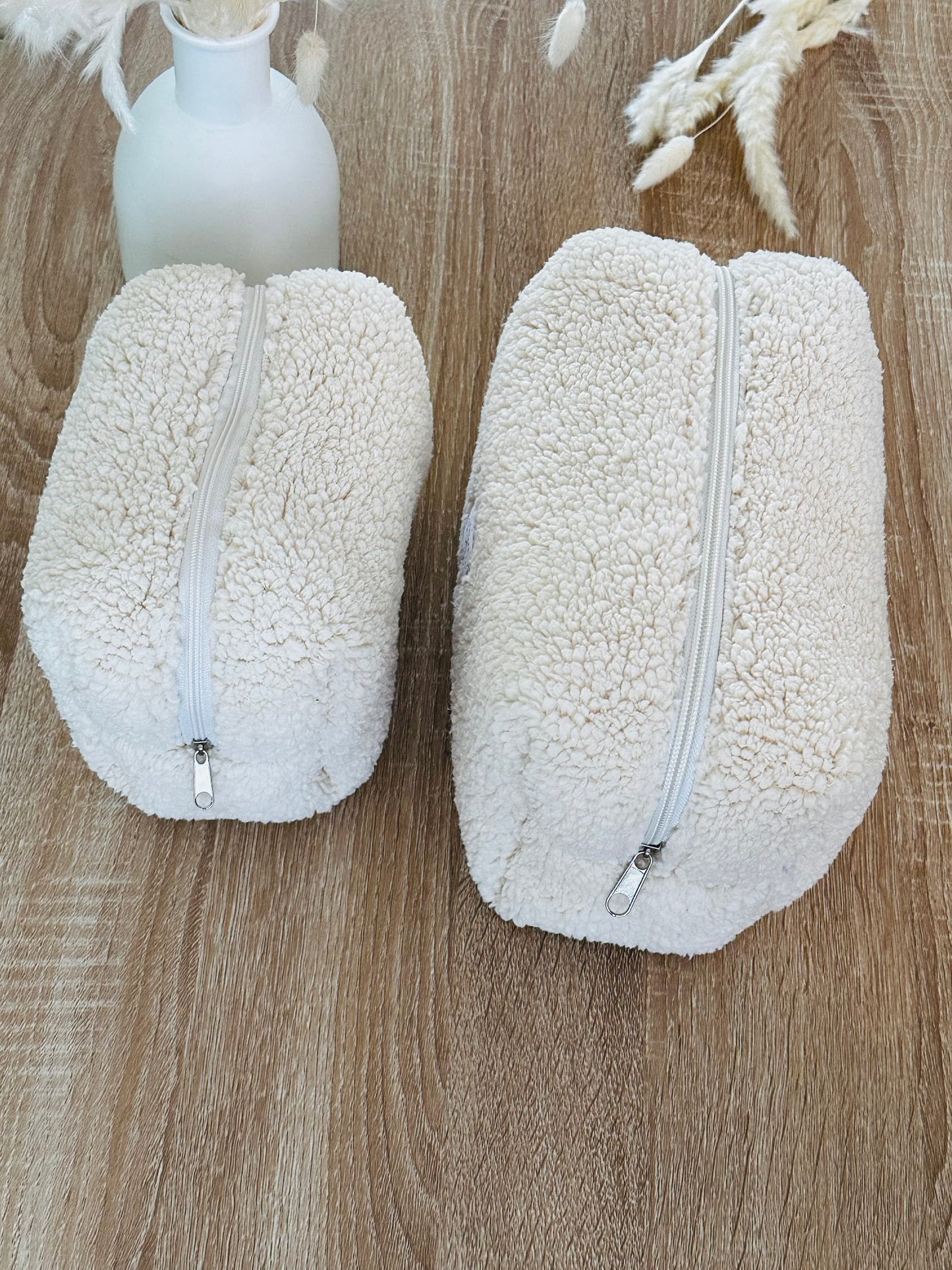 Trousse de toilette Sherpa Ecru