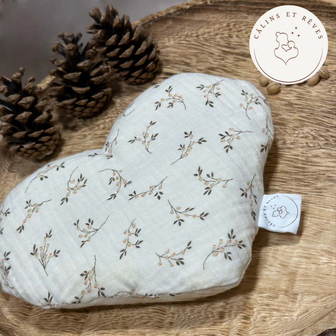 bouillotte sèche aux noyaux de cerises coeur alice