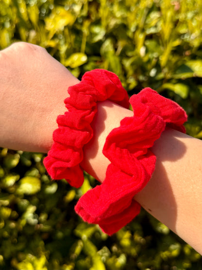 Calins et Reves chouchous double gaze rouge