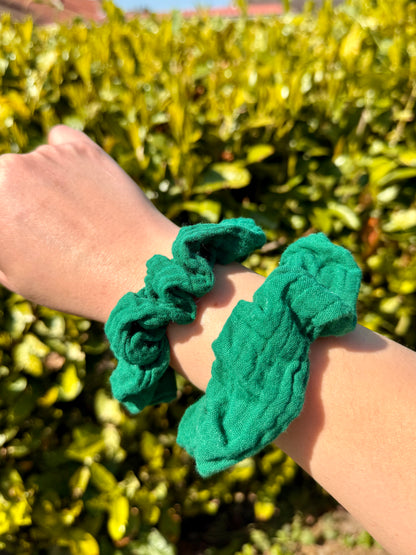 Calins et Reves chouchous double gaze vert