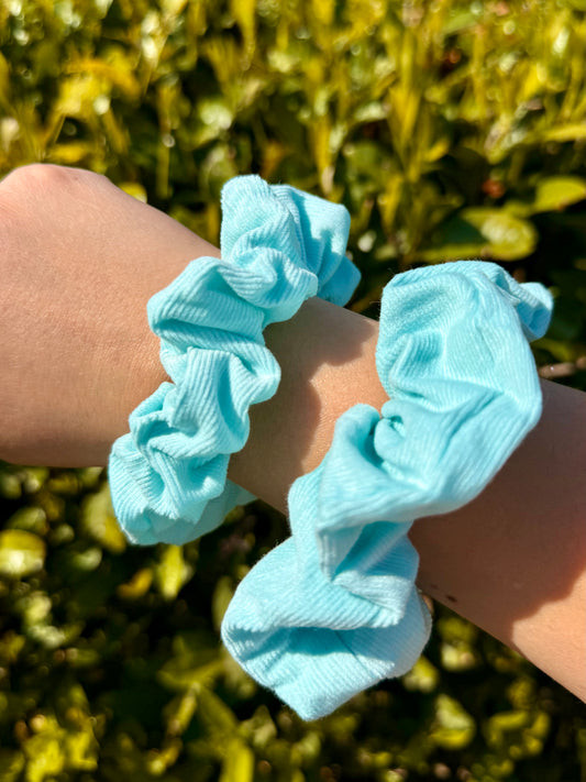 Calins et Reves chouchous velours bleu clair