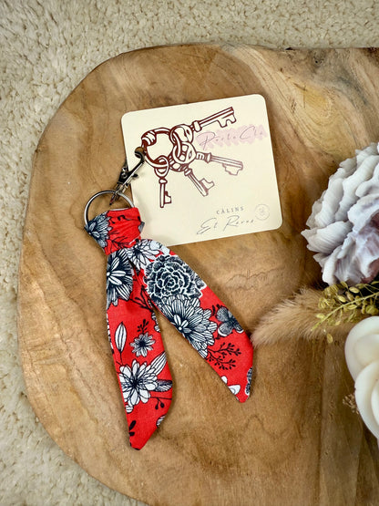 Câlins et Rêves porte clé Corail fleur
