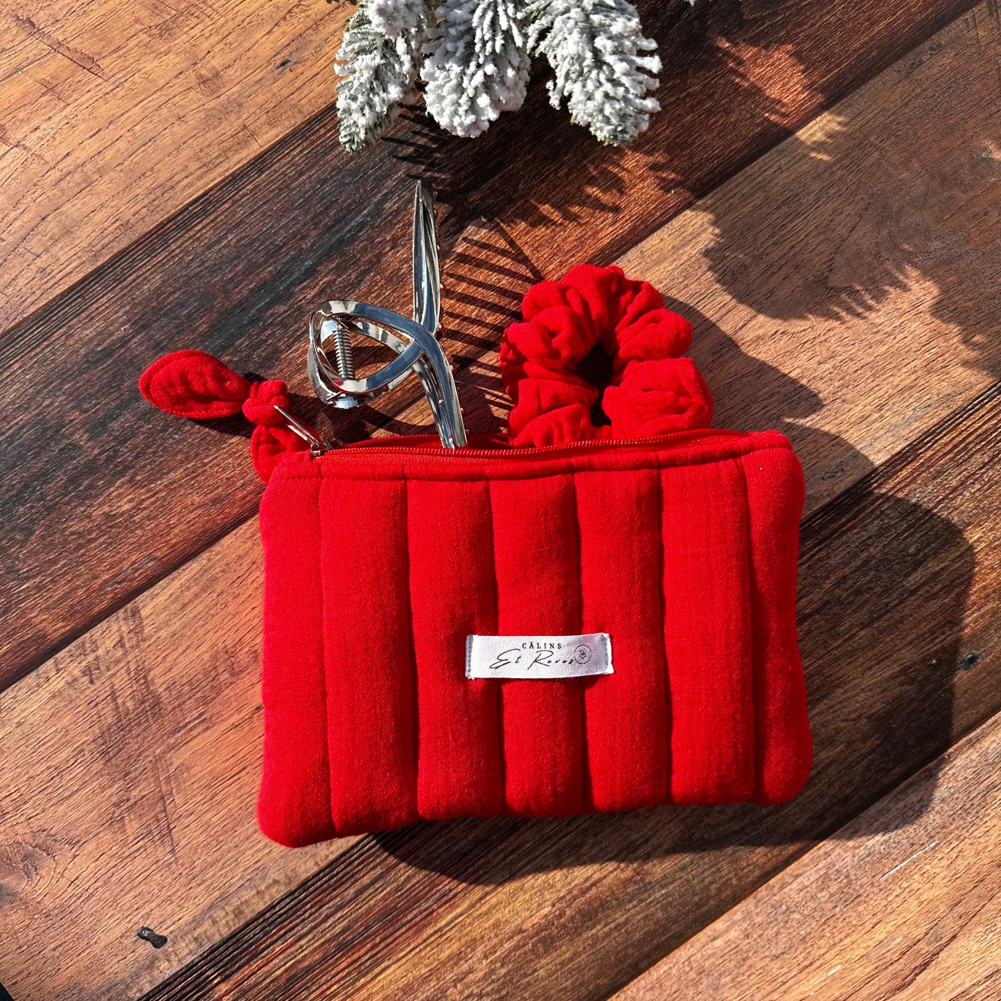 calins et reves petite pochette rouge