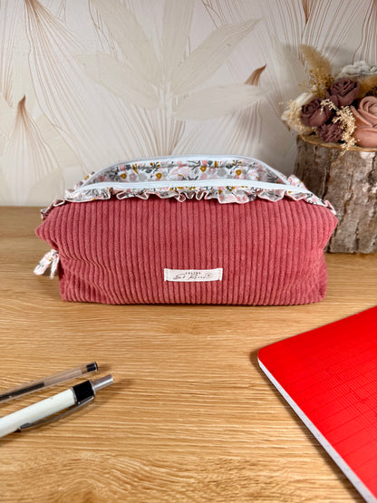 Calins et Reves trousse à crayons rose Amalya