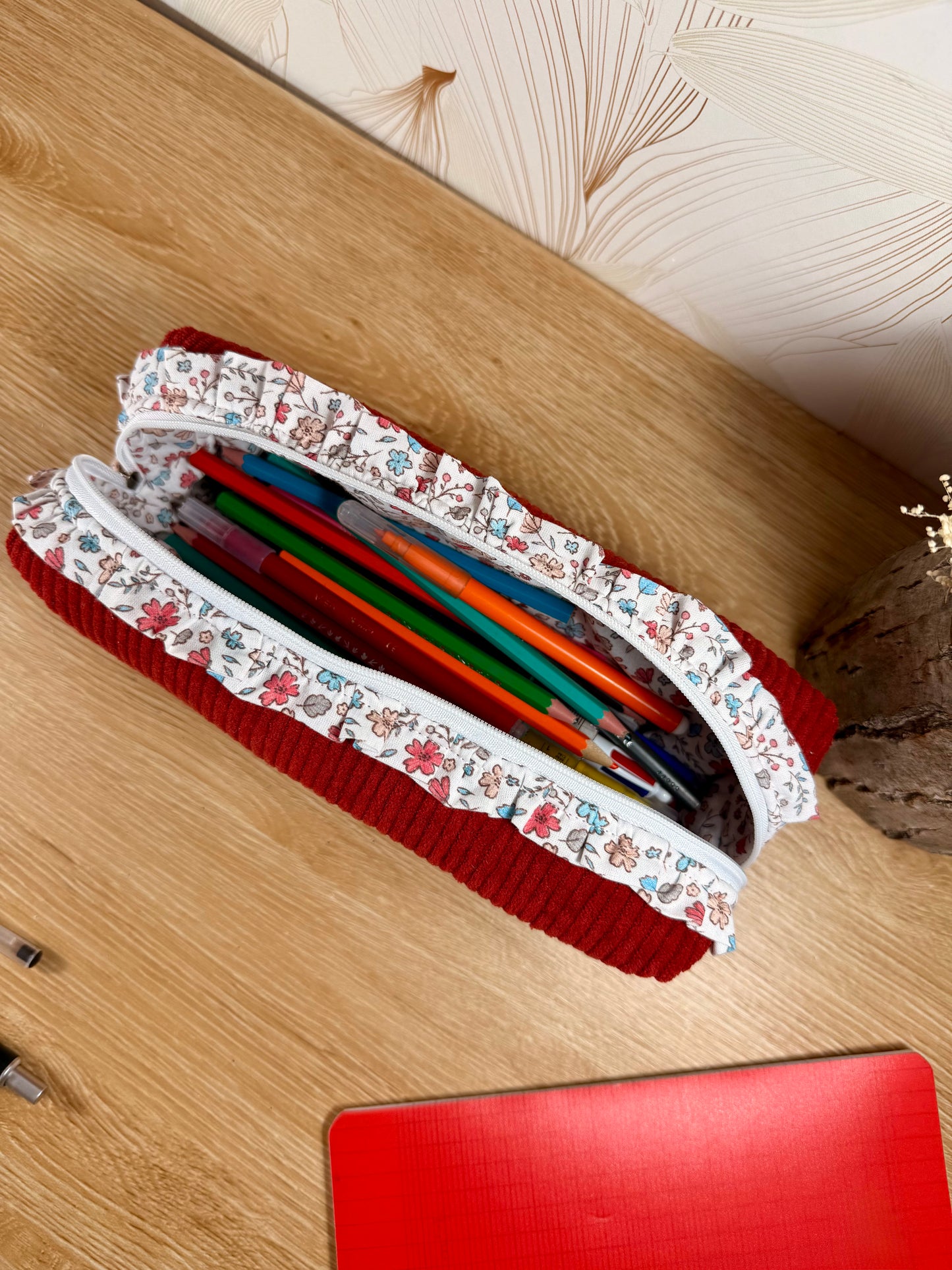 Calins et Reves trousse à crayons tomette adrienne