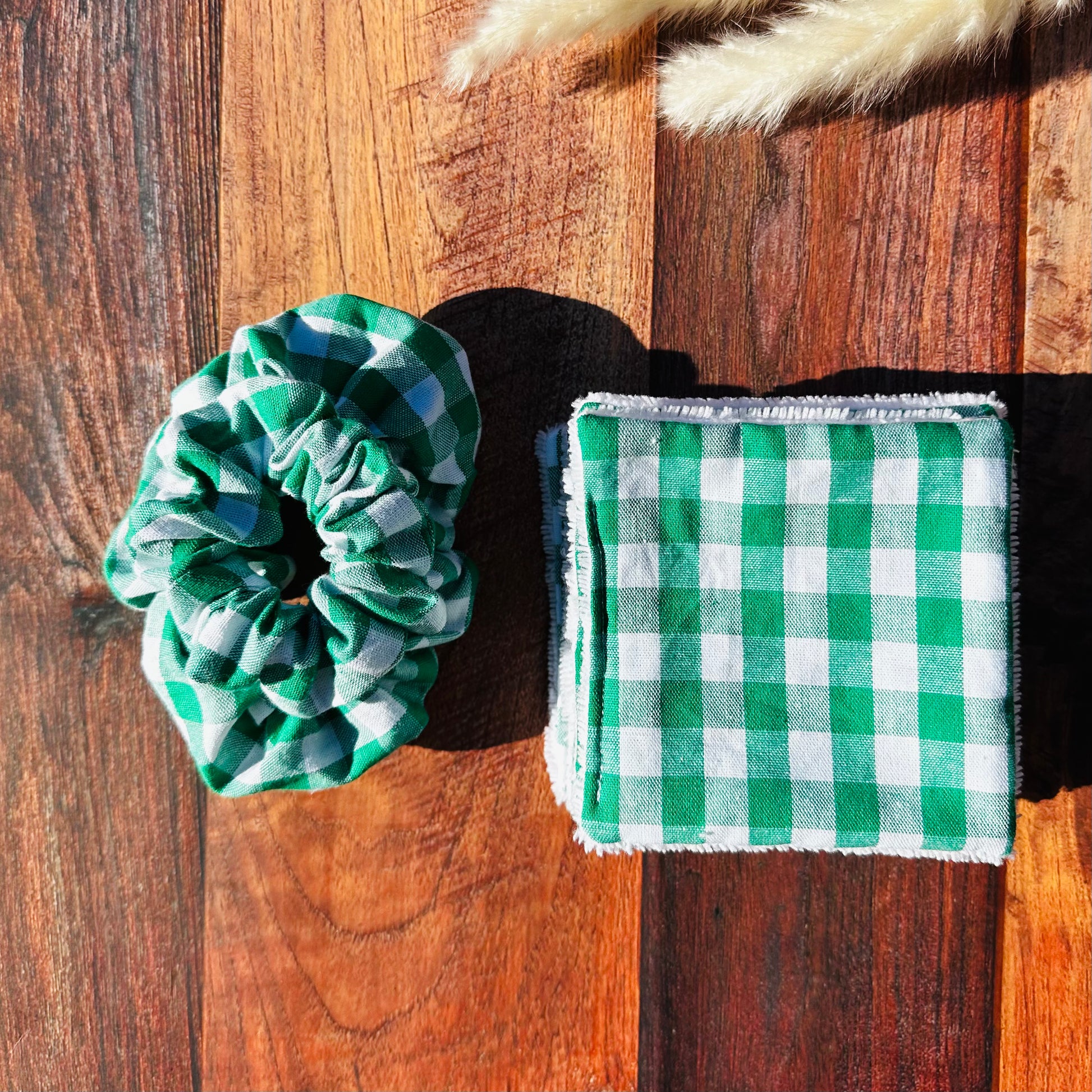 Calins et Reves vichy Vert chouchous