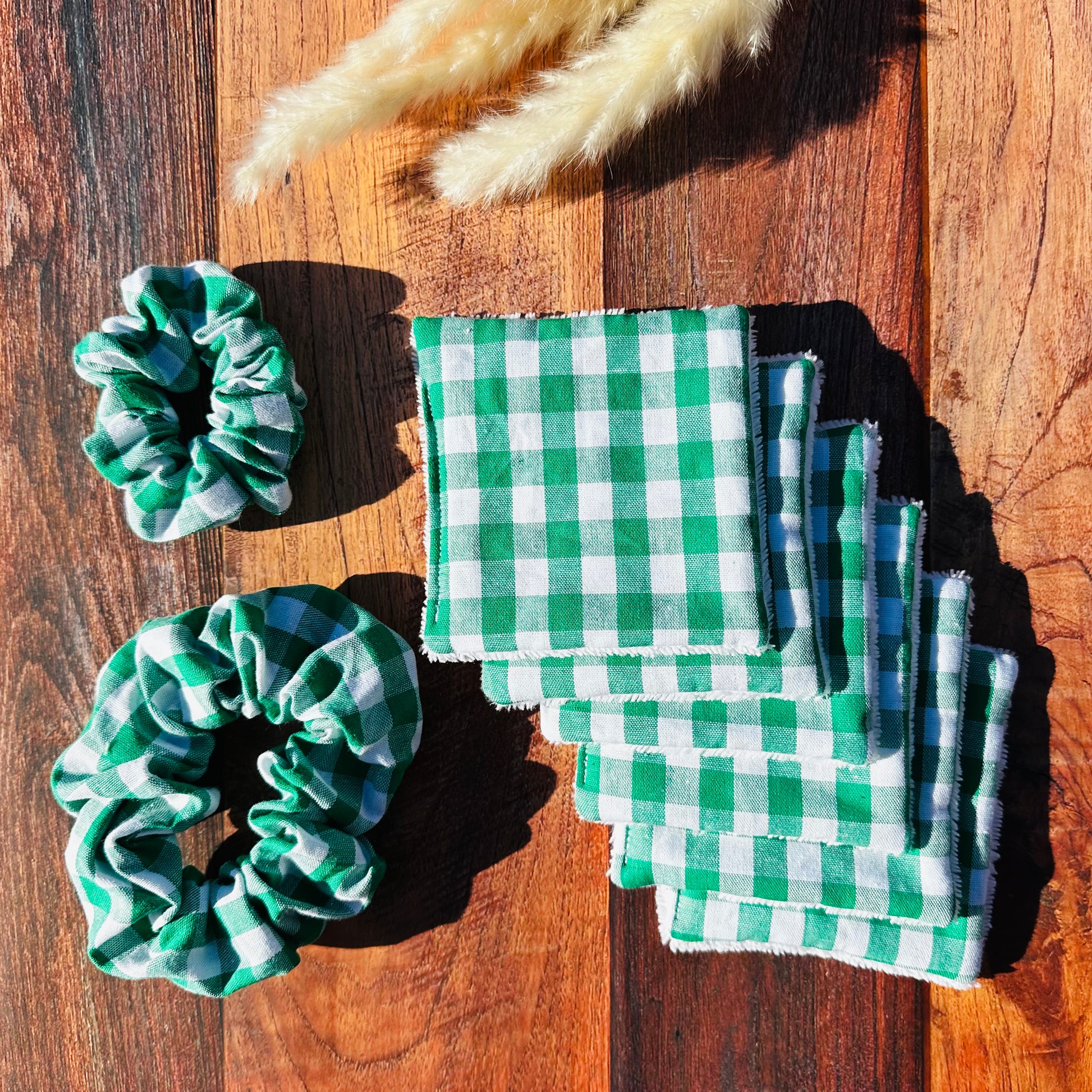 Calins et Reves vichy Vert chouchous