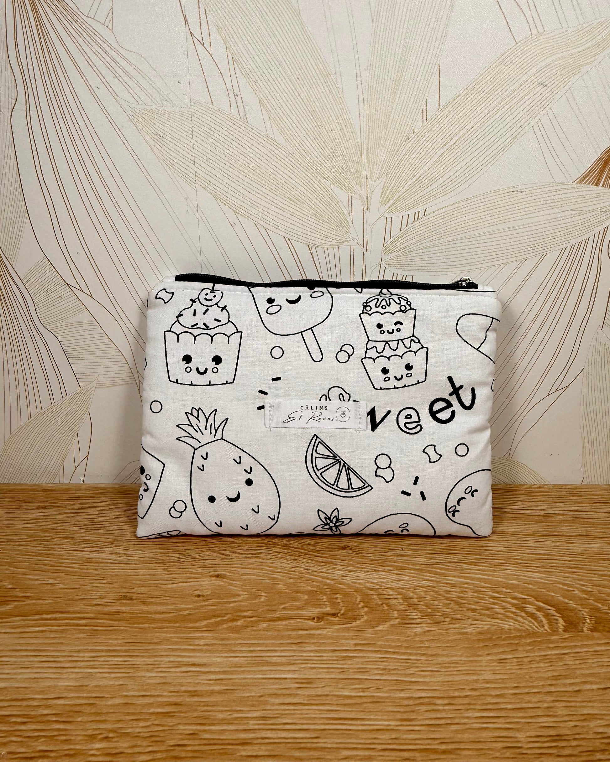 Calins et reves Petite pochette à colorier glace