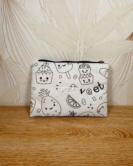 Calins et reves Petite pochette à colorier glace