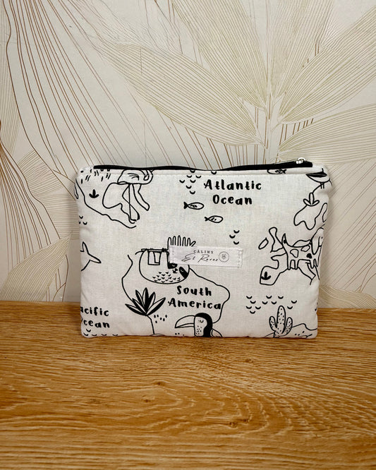 Calins et Reves Petite pochette à colorier Monde