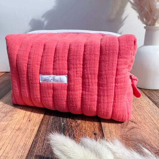 Calins et Reves trousse de toilette Corail