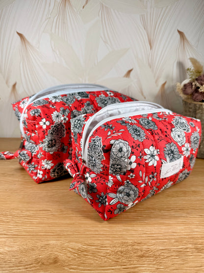 Calins et Reves trousse de toilette Corail fleur