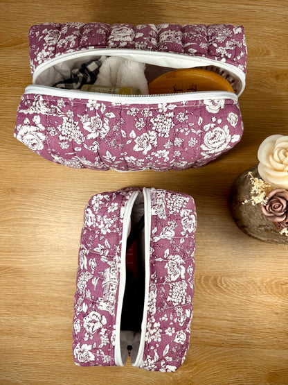 Calins et Reves trousse de toilette Bucolique violet